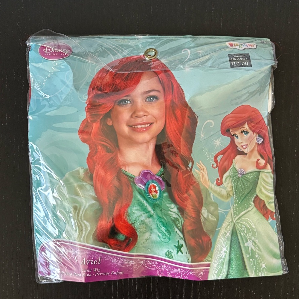 Disney Ariel Dress with Fiery Red Hair